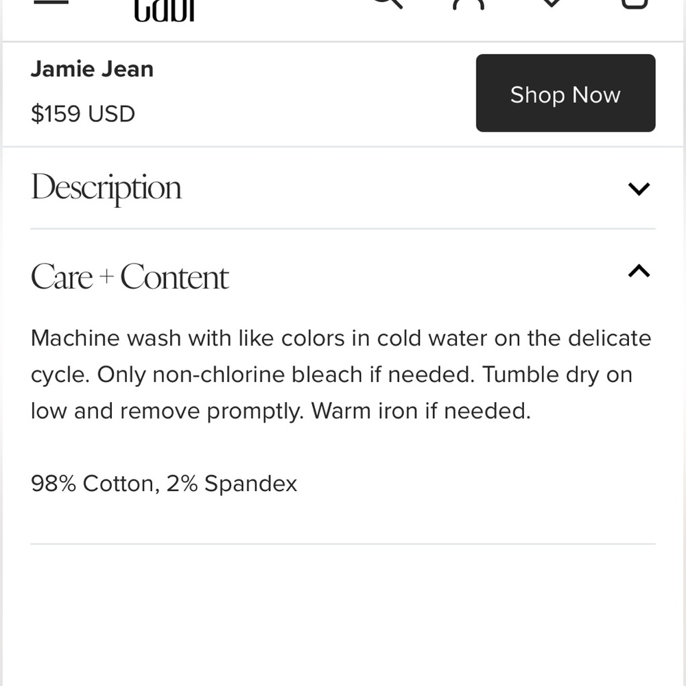Cabi Jamie Jean 4 Long #6875L Spring 2026 - Picture 10 of 13